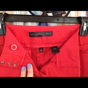 The Limited Drew Red Crop Pants Size 12